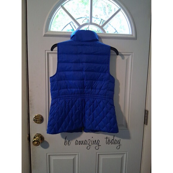 Talbots Quilted Puffer Vest Royal Blue XS - Picture 4 of 6